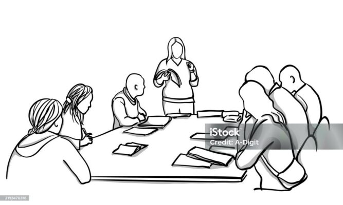 blank faces in a mediation